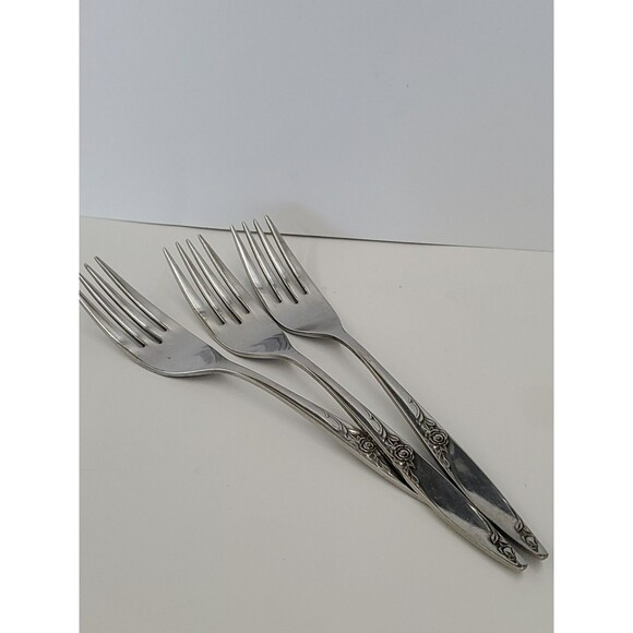 Other - Forks-West Bend Twilight Rose (Set Of 3) Stainless Steel By‎ Oneida Silver(1979)